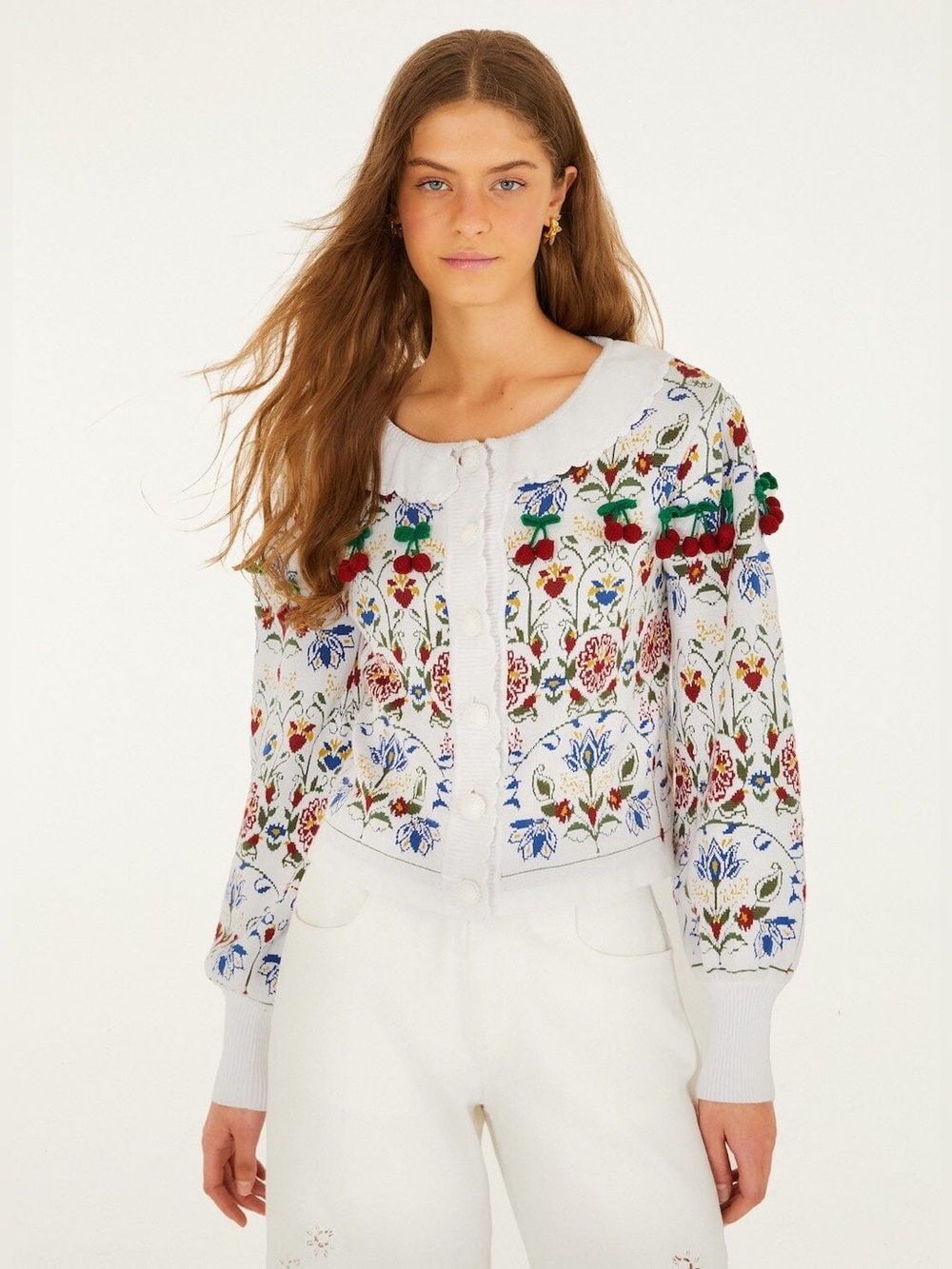 Farm Rio: Stitched Garden Ainika Knit
Cardigan
